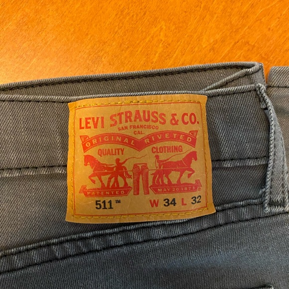 Mens Levi’s 511 Grey jeans - Picture 3 of 5